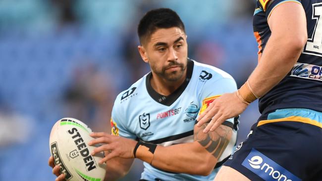 Shaun Johnson was a standout performer for the Sharks against the Titans. Picture: NRL Photos