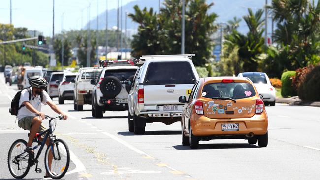 Traffic on Mulgrave Road, Earlville. Picture: Brendan Radke