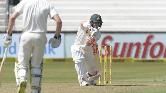 David Warner in action. Picture: Getty Images.