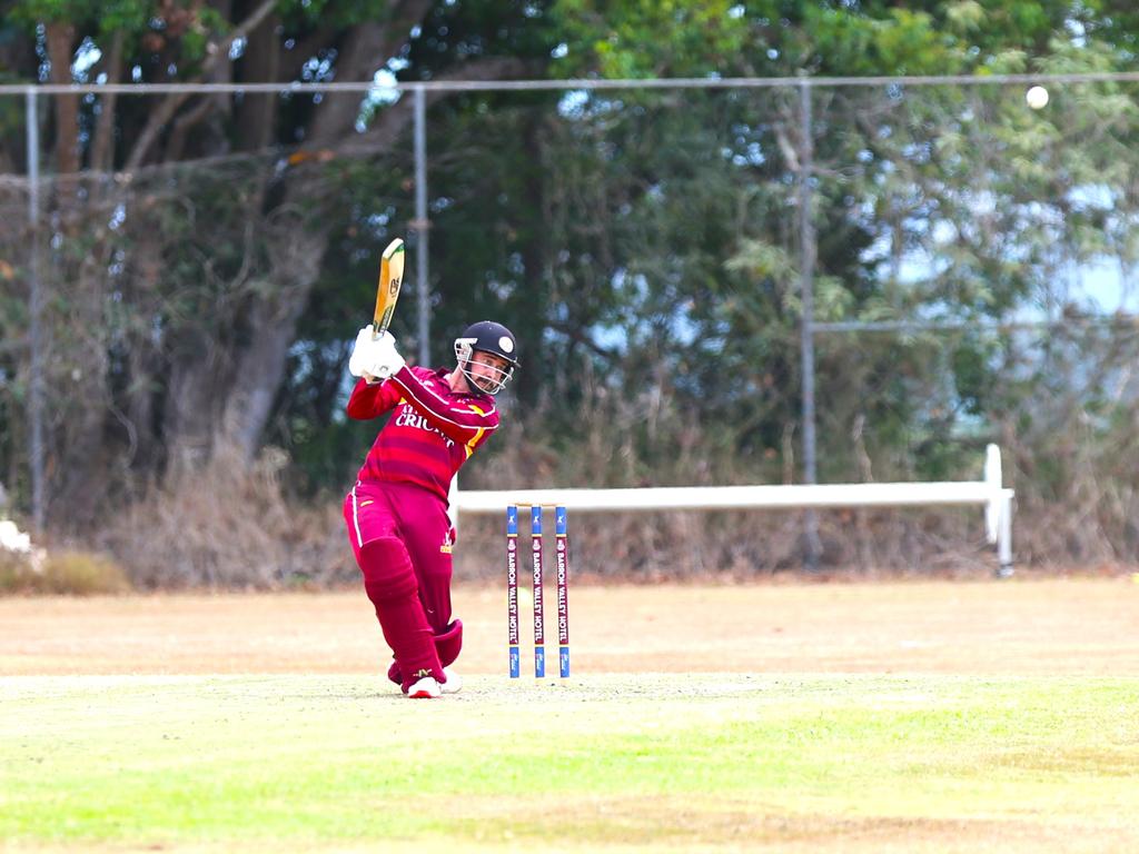 Pictured: Atherton all-rounder Tom Boorman. Atherton v Barron River at Loder Park. Cricket Far North 2024. Pictured: Gyan-Reece Rocha