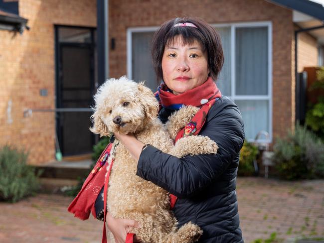 MELBOURNE, JULY 13, 2023: Jian Cheng is a landlord who says she's fed up with the huge land tax she has to pay on her property in Victoria that she's moving her family to Queensland. Picture: Mark Stewart