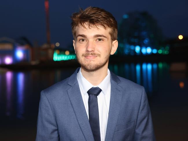 Nicholas Kosick at the Southport State High School Formal at SeaWorld. Picture, Portia Large.