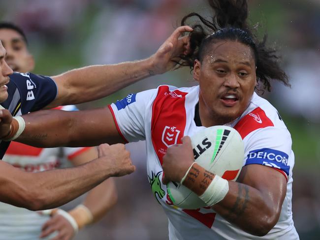 Luciano Leilua has put a target on the back of Stephen Crichton ahead of their meeting this weekend. Picture: Jason McCawley/Getty Images