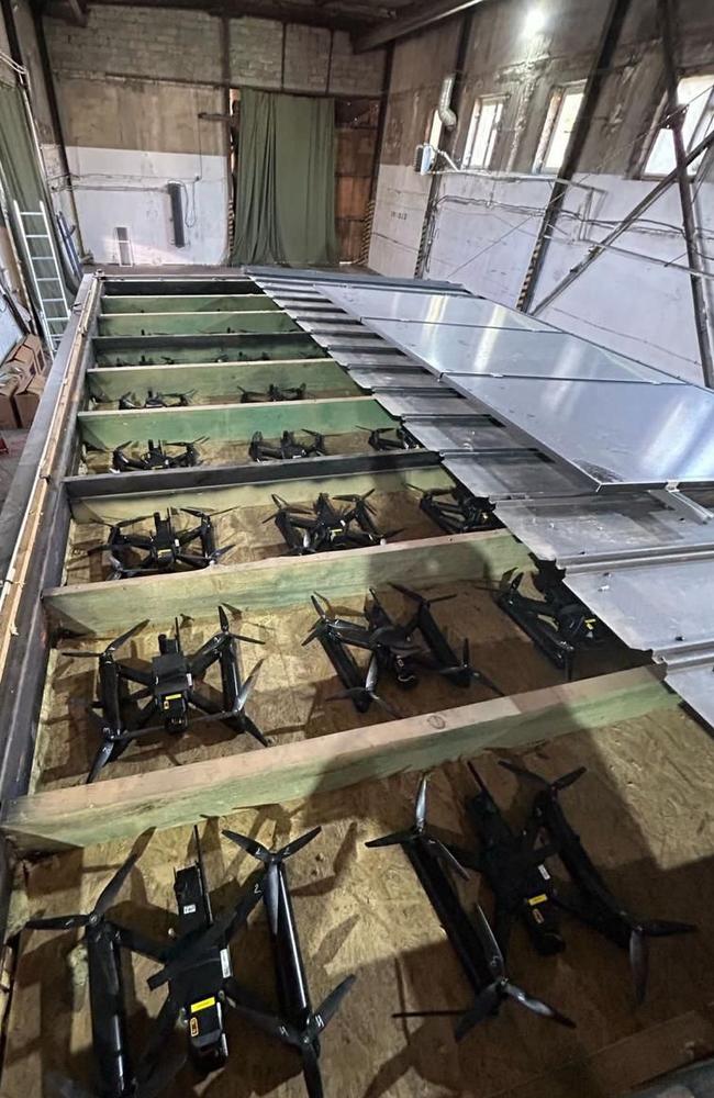 Ukrainian military drones were used in the attack. Picture: Handout/ SECURITY SERVICE OF UKRAINE / AFP