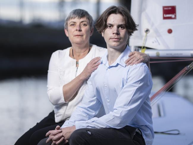 Mandy Maree and her son Daniel are fighting for the listing of game-changing cystic fibrosis drug trikafta on the PBS. Picture: Eddie Safarik