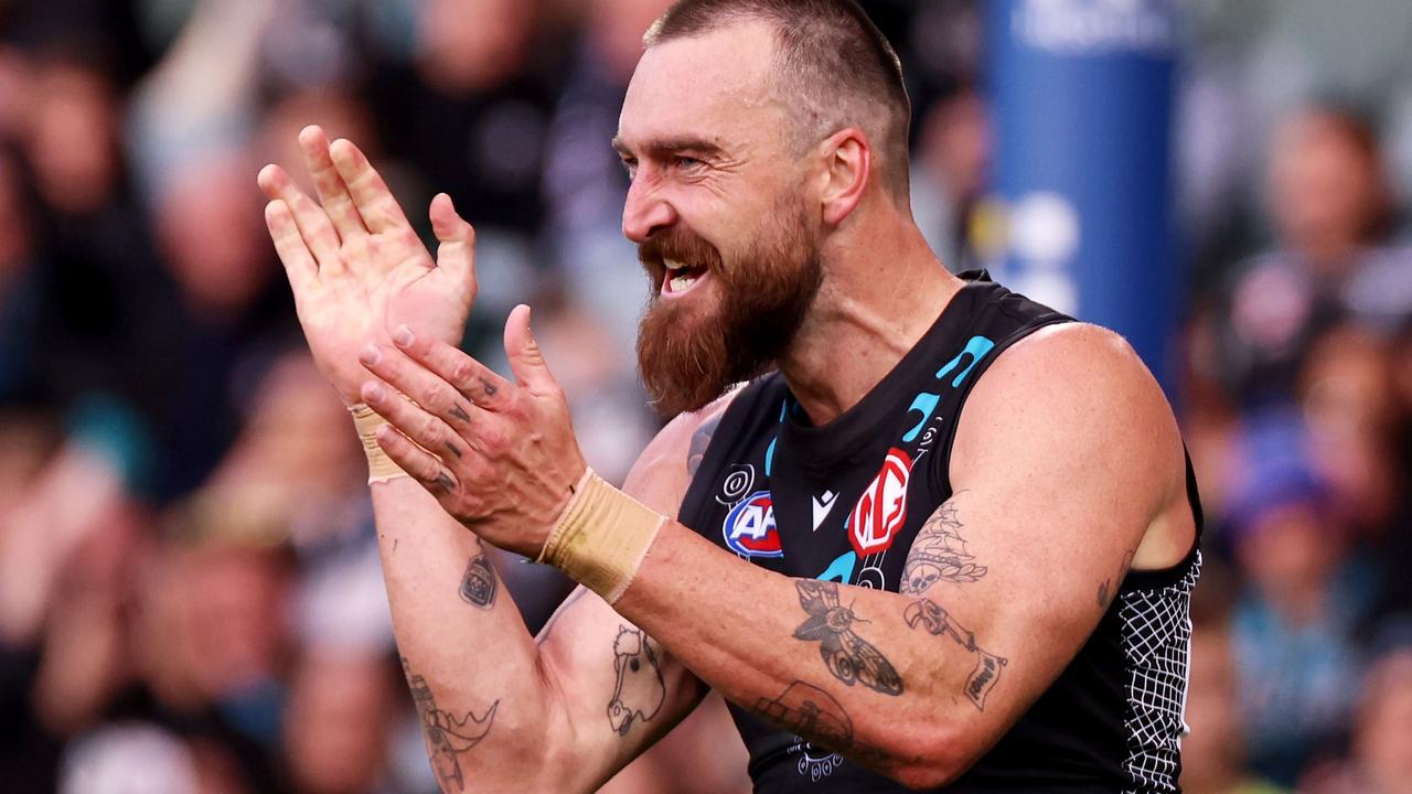 Charlie Dixon’s long-awaited return will make a difference in the back half of the year. Picture: AFL Photos via Getty Images