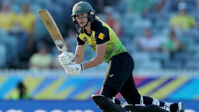 Ellyse Perry came in at No.7 against Sri Lanka. Picture: AAP