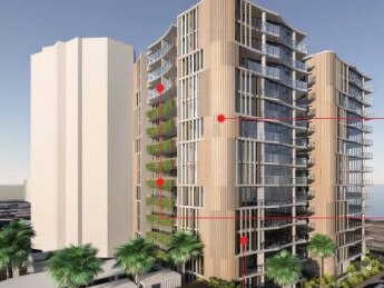 A 14-storey Palm Beach tower planned for The Esplanade on the southern Gold Coast.