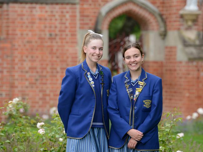 Loreto Co-Captains Casey Dodd and Madeline Palmer.