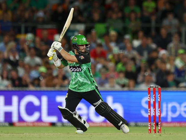 Ben Duckett of the Stars bats during the BBL match between Melbourne Stars and Sydney Thunder at Manuka Oval, on December 28, 2024, in Canberra, Australia. (Photo by Mike Owen/Getty Images)