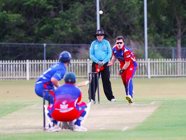 Pictured: William Robertson. Mulgrave v Barron River at Minniecon Gregory Oval – Walker Road Precinct. Cricket Far North First Grade 2024. Photo: Gyan-Reece Rocha.