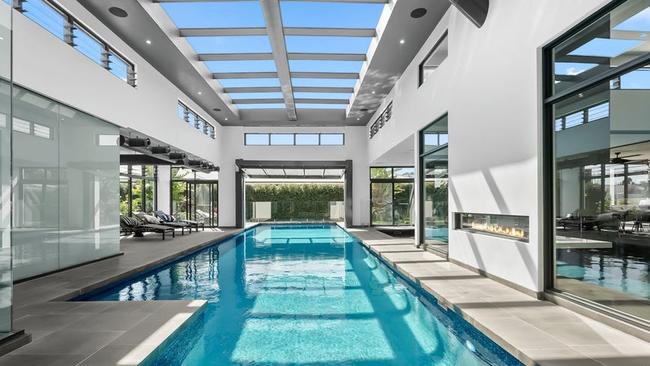 The Harrington Park home has a luxury indoor pool.