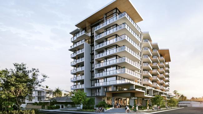 Artist impression of the proposed $50m Palm Gardens development in Palm Beach from developer Cru Collective.