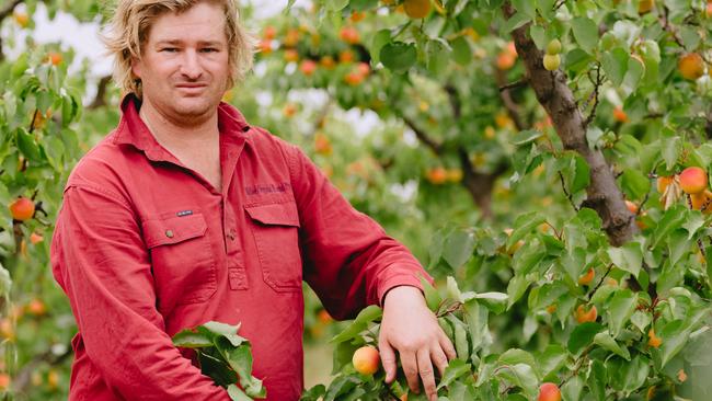 Nathan Free on his farm at Lake Boga in 2019. Photo by Chloe Smith