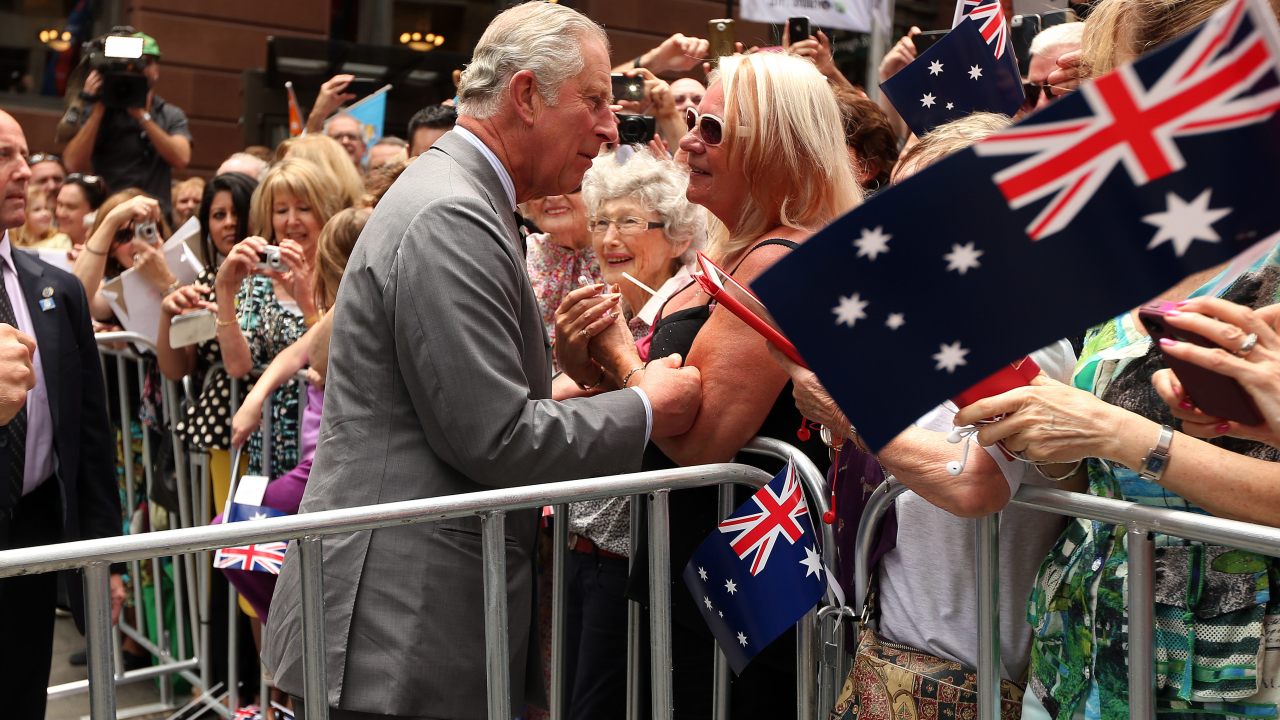 King Charles in Sydney during his 2015 tour as Prince of Wales. Picture: News Corp Australia Pool, Sam Ruttyn.