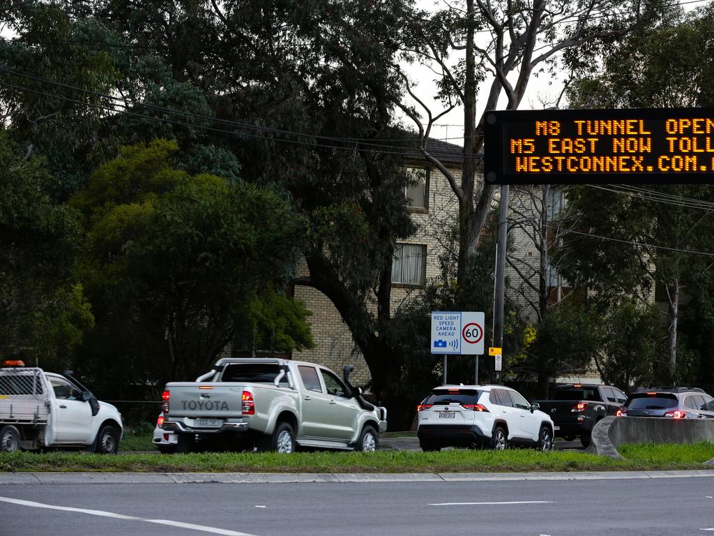 The M8 West Connex Motorway in Sydney. Picture: Daily Telegraph/ Gaye Gerard