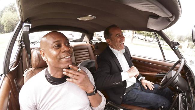 Dave Chapelle and Jerry Seinfeld in Comedians in Cars Getting Coffee