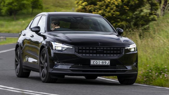 The Polestar is handsomely styled and has a luxe cabin. Pictures by Mark Bean