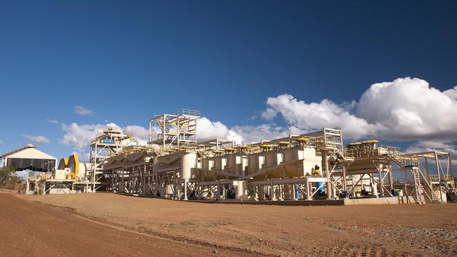 The King Vol zinc concentrator at Chillagoe.