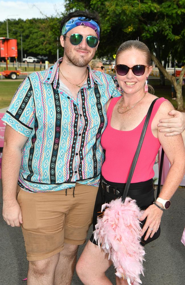 Socials at Pink convert at Townsville's Quensland Country Bank Stadium. Bayley Whelan and Lauren Tumath. Picture: Evan Morgan