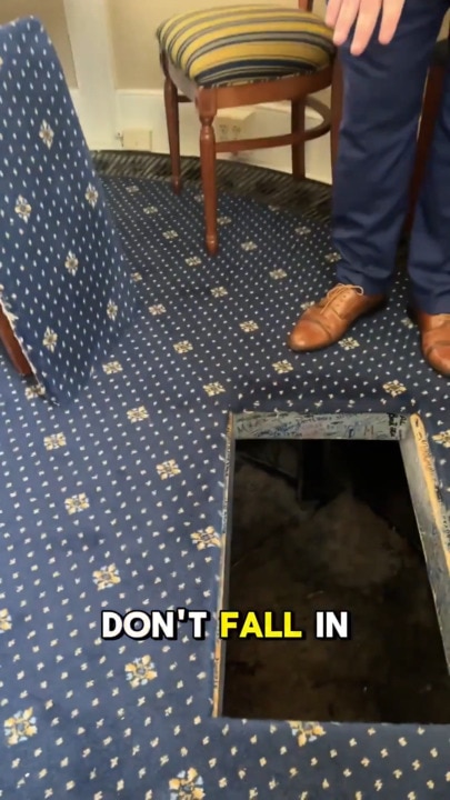 Secret passageway in US capitol revealed
