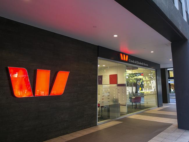 BRISBANE, AUSTRALIA - NewsWire Photos JULY 08, 2020. Westpac Bank sign in the Brisbane CBD. Picture: NCA NewsWire / Jono Searle