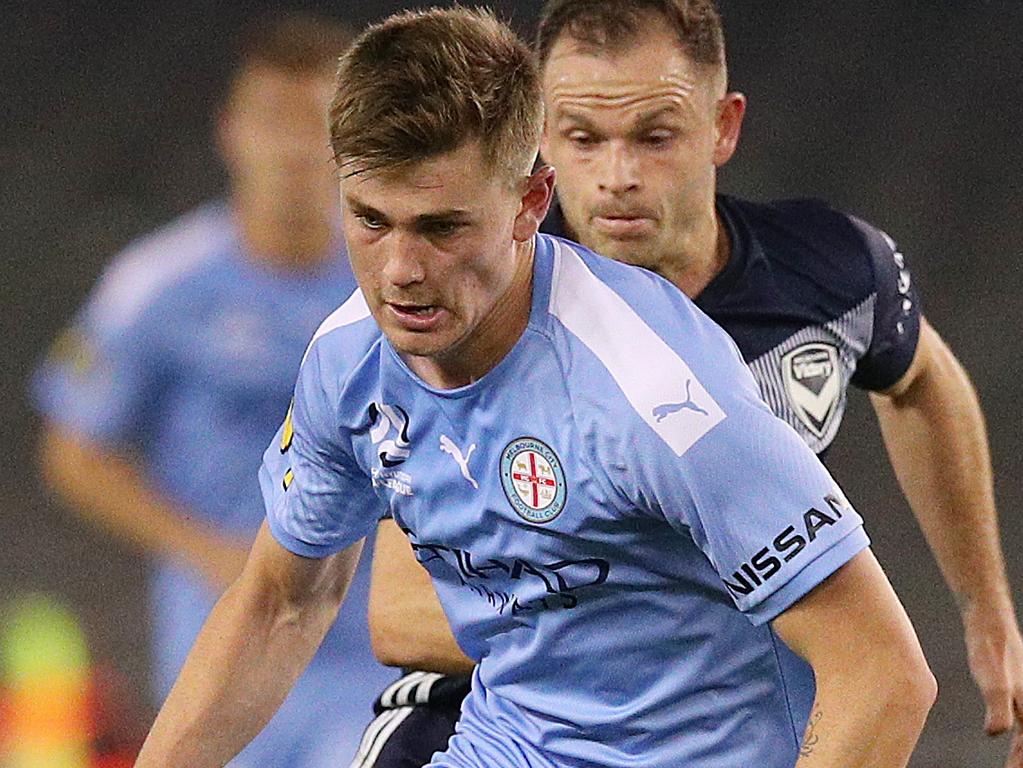 Melbourne City midfielder Connor Metcalfe has not played since returning from Olyroos duty. Picture: Getty Images