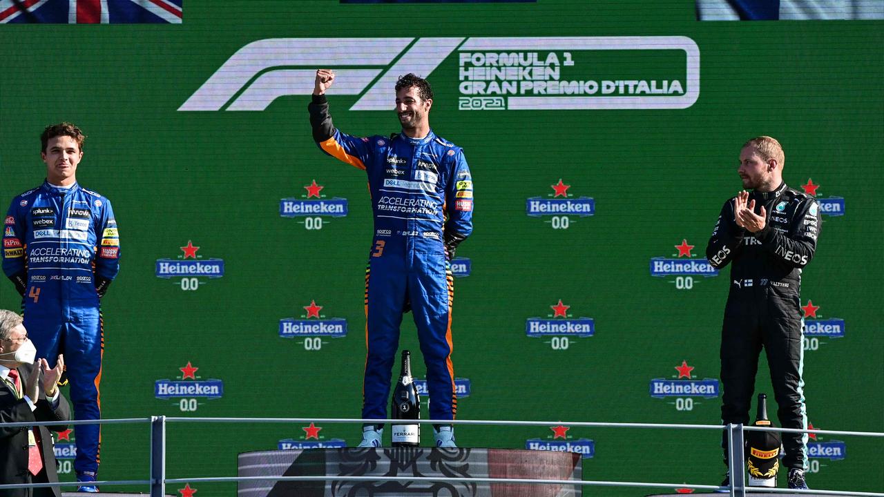 F1 2021: Daniel Ricciardo Italian Grand Prix Win, Valtteri Bottas ...