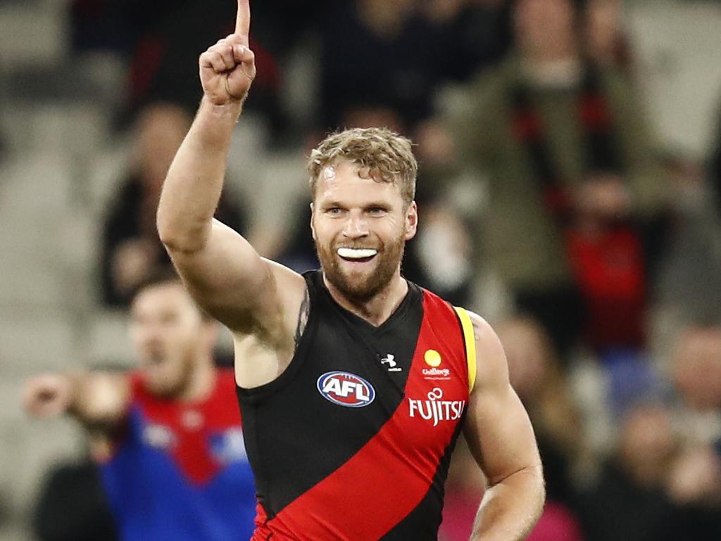 Jake Stringer has rewarded the Bombers’ faith in his talents. Picture: AFL Photos/Getty Images