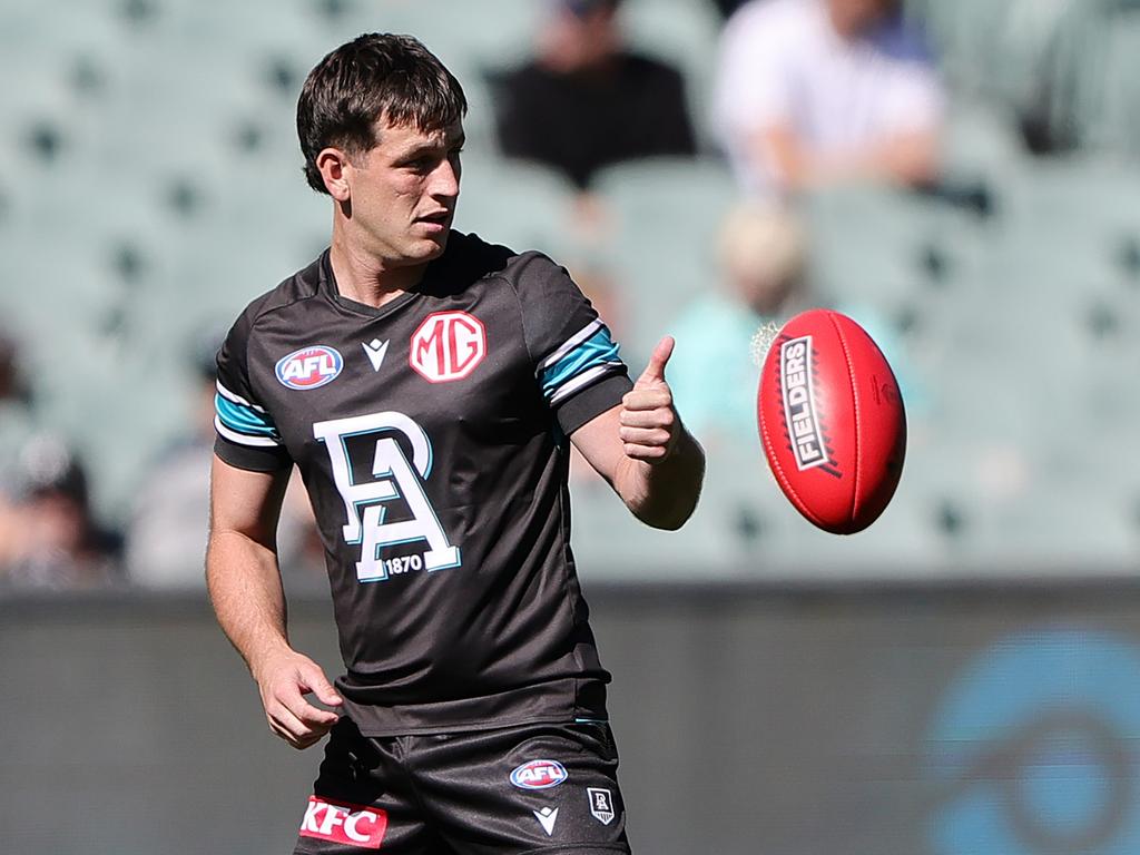 Zak Butters has hit the ground running. Picture: Sarah Reed/AFL Photos via Getty Images