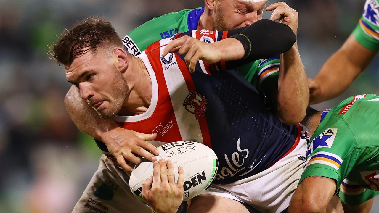 Angus Crichton is keen to stay at the Roosters. Picture: Mark Nolan/Getty Images