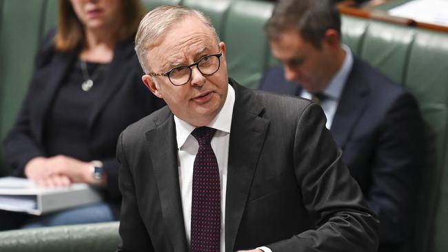 Prime Minister, Anthony Albanese during Question Time at Parliament House in Canberra. Picture: NCA NewsWire / Martin Ollman