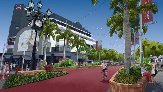 Artist impression of the proposed revamp of central Southport. Picture: Supplied by the Gold Coast City Council