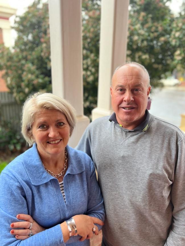 Henty NSW farmers Kellie Penfold and Rohan Bahr.