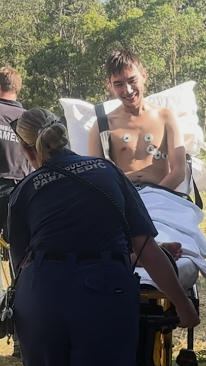 Moment hiker returns after 13 days