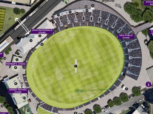 Artist impression of what the RNA Main Arena might look like during the Gabba redevelopment.