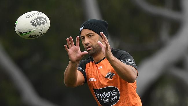 Marshall at Wests Tigers training. Picture: AAP