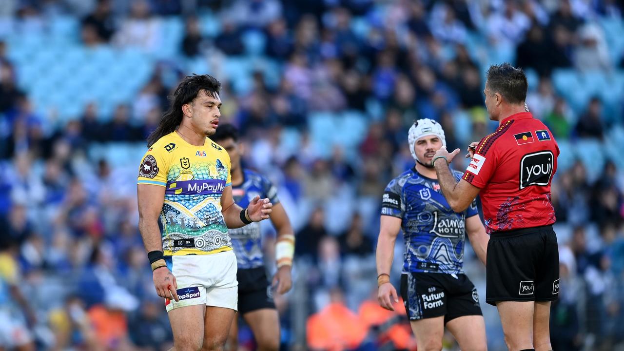 Tino Fa’asuamaleaui was fined for an incident involving Reed Mahoney last month. Picture; NRL Photos/Gregg Porteous