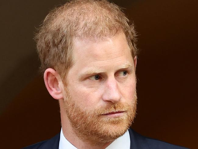 LONDON, ENGLAND - MAY 08: Prince Harry, The Duke of Sussex departs The Invictus Games Foundation 10th Anniversary Service at St Paul's Cathedral on May 08, 2024 in London, England. (Photo by Chris Jackson/Getty Images for Invictus Games Foundation)