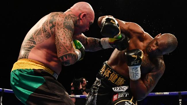 Lucas Browne suffered a brutal knockout - the first of his career - in his last fight. Picture: Getty