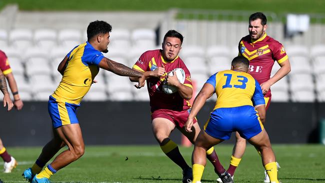 Country's Gary Anderson scored on the stroke of halftime. Picture: NRL Photos/Gregg Porteous.