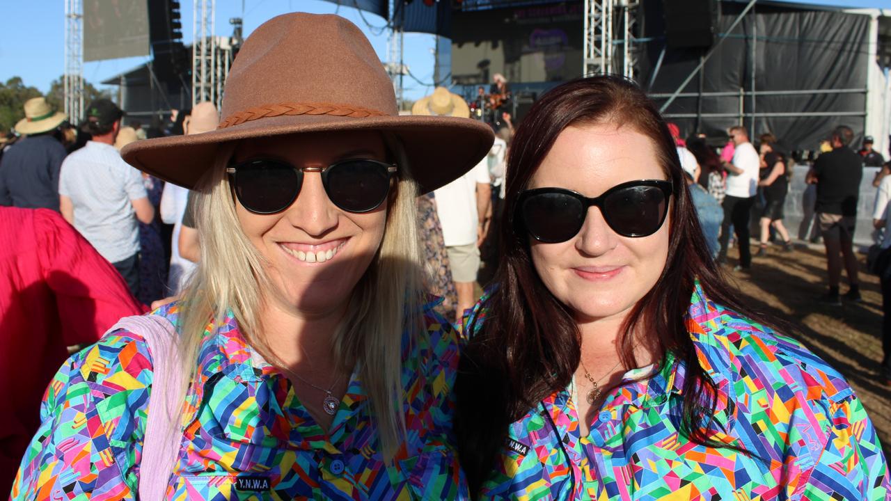 Bella English and Angela Moffat enjoyed the Lighthouse Rock 2023 festival in Bundaberg on Saturday, October 14.