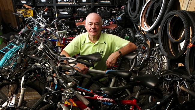 Western Sydney Cycling Network will be holding a bike clearance as they are overstocked with repaired bikes. (AAP Image / Robert Pozo)