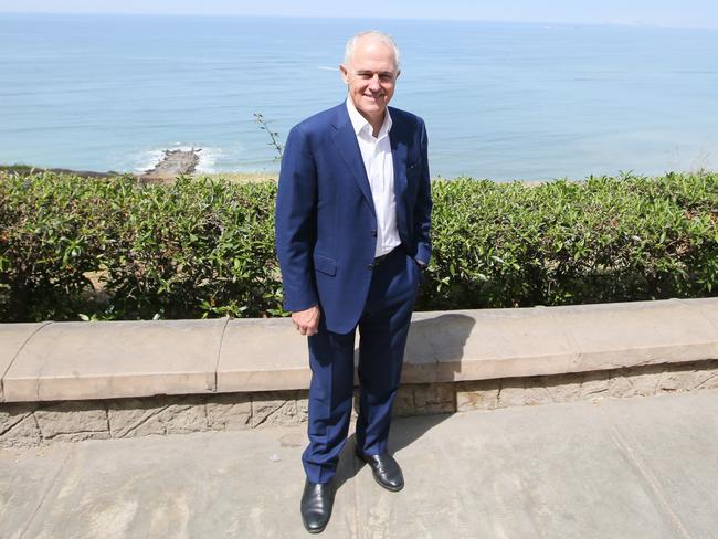Malcolm Turnbull has played down Peter Dutton’s controversial comments while in Peru before attending the 2016 APEC summit. Picture: Kym Smith.