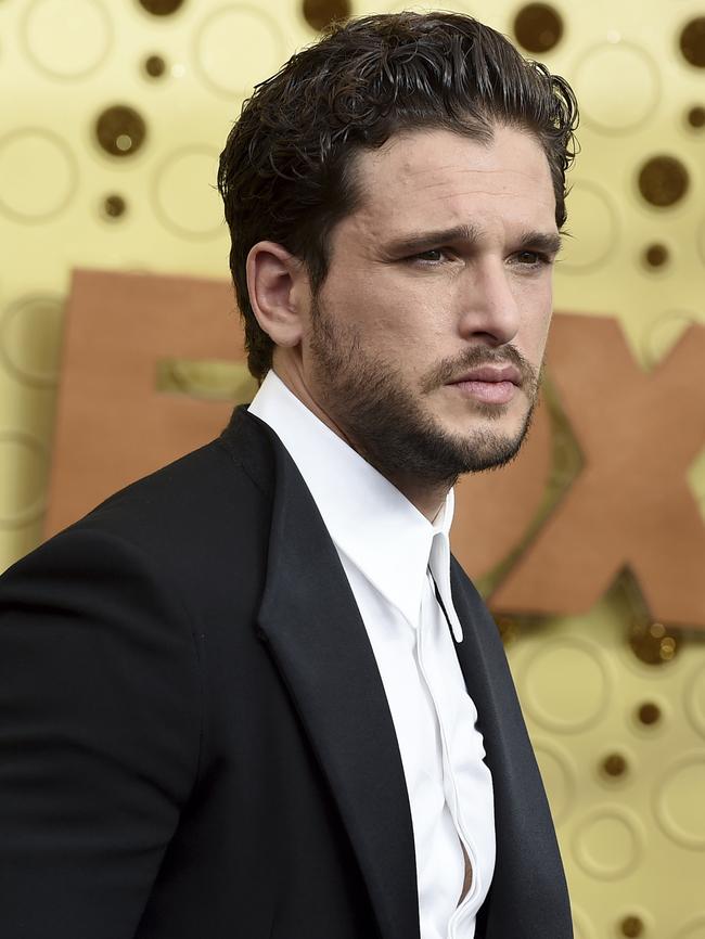 Kit Harington arrives at the 71st Primetime Emmy Awards. Picture: AP