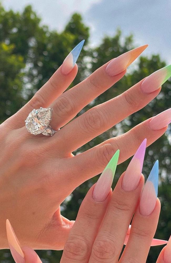 Khloe Kardashian uploaded this photo in early April of a whopping sparkler.