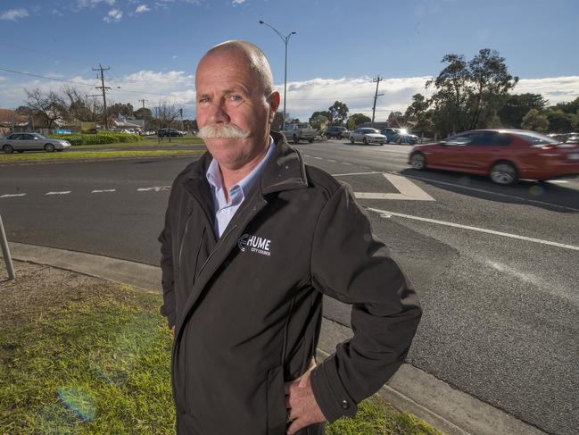 Jack Medcraft who is agitating for traffic lights at Barkly and Macedon St where there has been a series of collisions. Picture:Rob Leeson.
