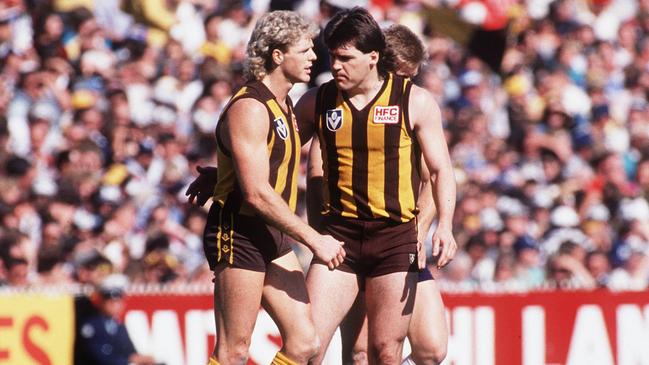 Jason Dunstall and Dermott Brereton formed one of the AFL’s greatest forward duos.