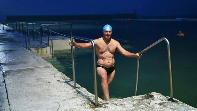 Lawyer Peter Kilmurray uses the tranquility of his morning swims to think ahead of his hectic days. Picture: Peter Lorimer.