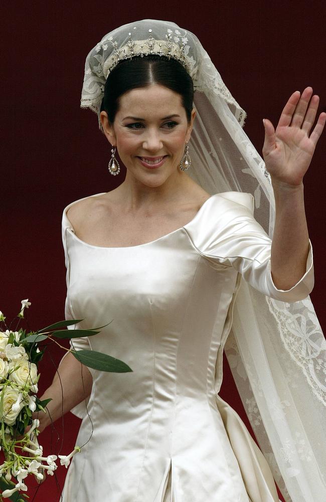 She looked the part! Princess Mary at Copenhagen Cathedral. Picture: AFP